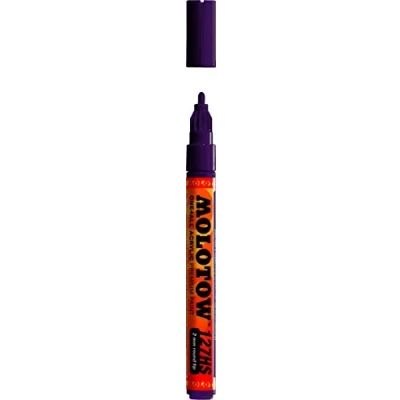 Image of MOLOTOW ONE4ALL Acrylic Paint Marker, 2mm, Purple Violet, 1 Each (127.239)