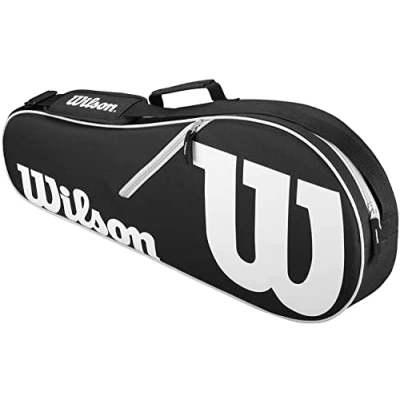 Image of WILSON FBA_wrz601403 Advantage II Tennis Bag Black/White, 2 Racquet