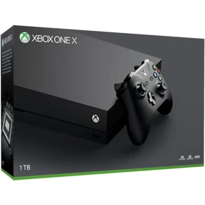 Image of Microsoft Xbox One x 1TB Console, Black, 18.5&quot; 12&quot; 5&quot; (Refurbished) (Renewed)
