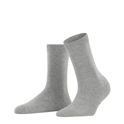 Image of FALKE Women&#039;s Cosy Wool W SO Viscose Cashmere Plain 1 Pair Socks, Grey (Light Heather 3223) new eco friendly, 5.5 8