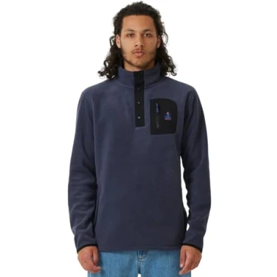 Image of Rip Curl Search Polar CREW Unisex Fleece jumper, Size: Large, Purple night