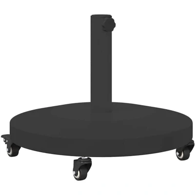 Image of vidaXL Outdoor Umbrella Bases Black 48 x 32.5 cm Steel, Concrete