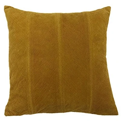 Image of Furn Jagger Cushion Cover Cotton Ochre Yellow 45 x 45cm (18&quot; 18&quot; inches)