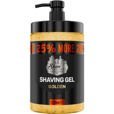 Image of The Shave Factory Shaving Gel with 25% More Free Moisturizing Effect Fresh Active Product for Professional Barbers/Hairdressers and Traditional Enthusiasts.
