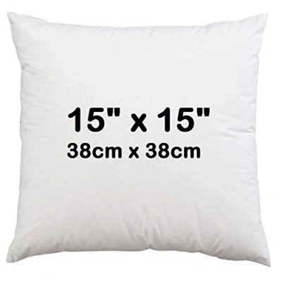 Image of Casa D&#039; Or 15&quot; x (38cm 38cm) Hypoallergenic Cushion Inner Pads, Pillow Insert Sham, Inners, Fillers, Stuffer Hollow Fiber Pads Pack of 1