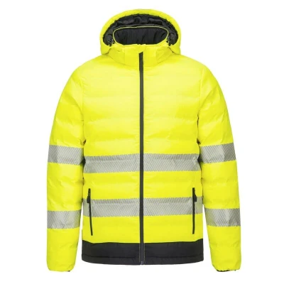 Image of Portwest Hi Vis Ultrasonic Heated Tunnel Jacket Yellow/Black Large