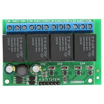 Image of Hilitand DC 6 24V Relay Module 4 Channel Flip Flop Bistable Self locking Low Pulse Trigger for Automotive Electronic Motor