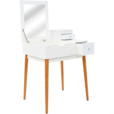 Image of vidaXL Dressing Table with Mirror MDF 60x50x86 cm
