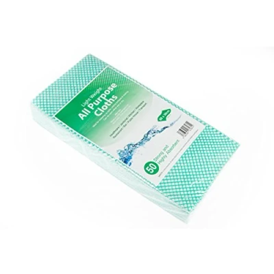 Image of Lightweight All Purpose Cleaning Cloths &#039;&#039;J Cloth Type&#039;&#039; (Pack of 50) Choice colours by WE CAN SOURCE IT (GREEN)