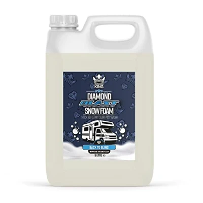 Image of Caravan King Snow Foam Concentrated Car Shampoo Super Thick &amp; Non Caustic Suitable for Motorhomes and Statics 5 Litre, Clear