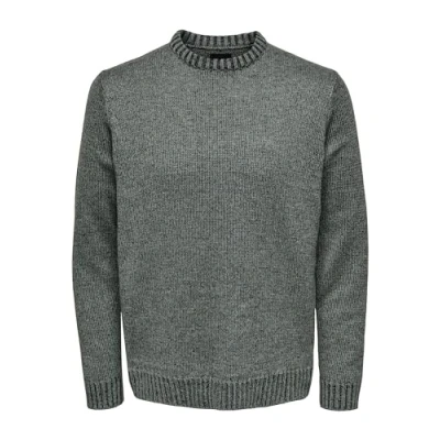 Image of Only &amp; Sons Enrique Regular Crew Knit Small (Grey)