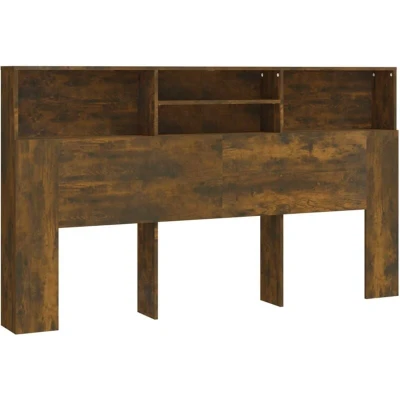 Image of vidaXL Headboard Cabinet Smoked oak 180x19x103.5 cm