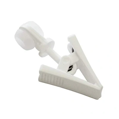 Image of GARDINIA Rollers With Clip For GE And P2U Curtain Rod Models, Pack of 20, Plastic, White