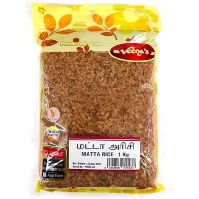 Image of Veenas kerala Matta Rice 1KG Healthy Boiled Easy Cook Arisi Indian Origin