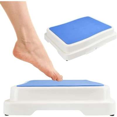 Image of MantraRaj Portable Bath Shower Non Slip Step Disability Aid Bathroom Safety Resistant Modular Stackability Stool Anti