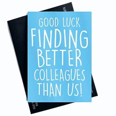 Image of Colleague Funny New Job Card, Coworker Leaving Good Luck Congrats Goodbye Card Joke Banter Office PC439