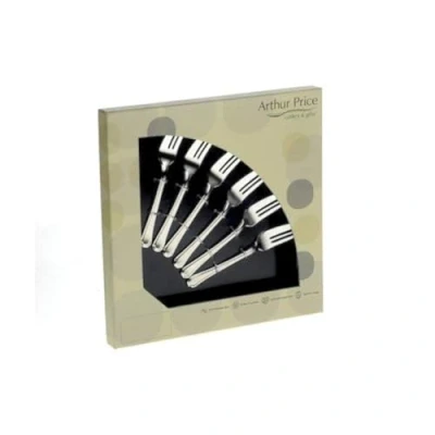 Image of Arthur Price Classic Bead Set of 6 Pastry Forks