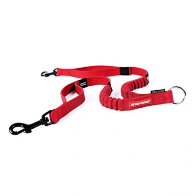 Image of EzyDog Zero Shock Coupler with Traffic Control, 24 Inch, Red