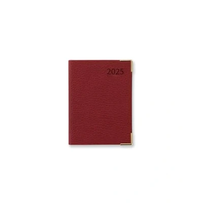 Image of Letts of London Connoisseur Mini Pocket week to view 2025 diary red