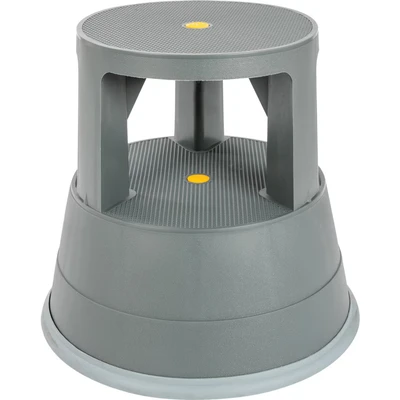 Image of LINCOLN Kick Stool Plastic 370mm Platform Grey