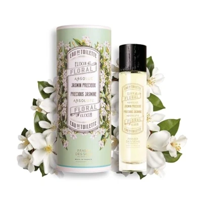 Image of Panier des Sens Eau de Toilette Jasmine Perfume for Women Floral Fragrance Long Lasting, Natural Hair &amp; Body Vegan Friendly Parfum Made in France 50ml