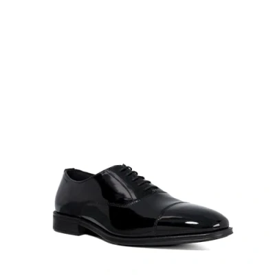 Image of Dune London Mens Steffon Leather Toe Cap Oxford Brogues Black Size UK 6