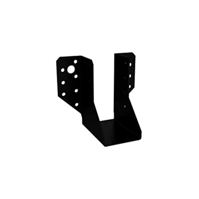 Image of Heavy Duty Black Decorative Face Fix Timber to Joist Jiffy Hanger (48 x 96 75 2mm)