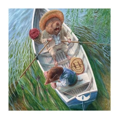 Image of Wind in the Willows Messing About Blank Greeting Card with Envelope