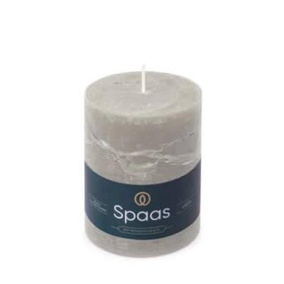 Image of Spaas Rustic Pillar Candle 80/110 mm 65h, Light Grey