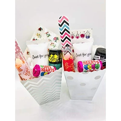 Image of Party Bags Older Girls Silver Pre Filled Pamper Wedding Favours, Bridal Thank you gifts,Hen