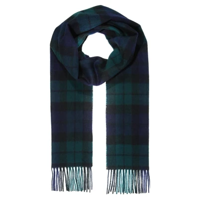 Image of Barbour NEW CHECK TARTAN SCARF Black Watch