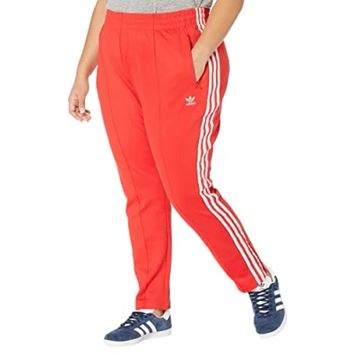 Image of adidas Originals Women&#039;s Superstar Track Pants, Vivid Red, Small