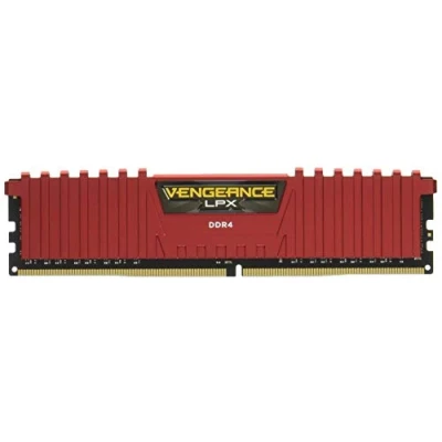 Image of Corsair CMK8GX4M2A2666C16R Vengeance LPX 8 GB (2 x 4 GB) DDR4 2666 MHz C16 XMP 2.0 High Performance Desktop Memory Kit, Red