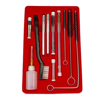Image of Neiko 31209L HVLP Air Spray Paint Gun Cleaning and Maintenance Kit 22 Piece Includes Storage Case