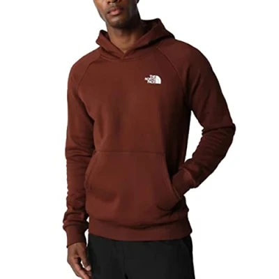 Image of THE NORTH FACE Raglan Redbox Hooded Sweatshirt Dark Oak S