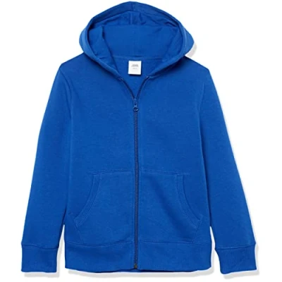 Image of Amazon Essentials Boys&#039; Fleece Zip Up Hoodie Sweatshirt, Blue, 5 Years