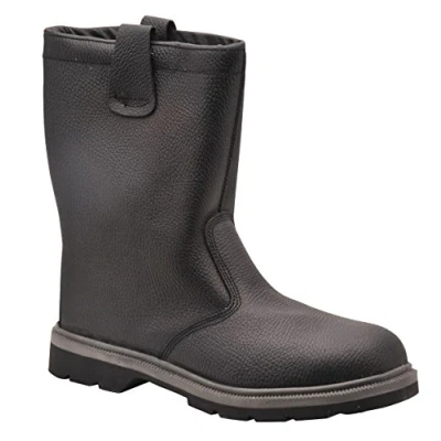 Image of Portwest Steelite Rigger Boot S1P CI HRO, Size: 38, Colour: Black, FW12BKR38