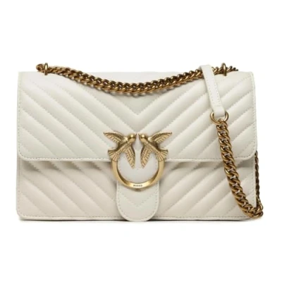 Image of Pinko LOVE One Classic Across body bag, Women&#039;s, Size: Size, White