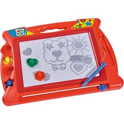 Image of Simba 106334024 Art &amp; Fun Kids Magic Drawing Board Scribbler with 4 stamps and Magnetic Pen Ages 3+