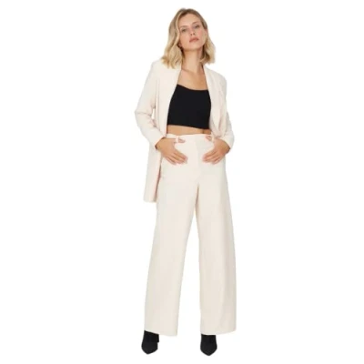 Image of Trendyol Pants Beige Straight