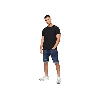Image of Crosshatch Mens Casual Cargo Combat Shorts Cotton Summer Knee Length Pants(32W/RIPTREY Dark)