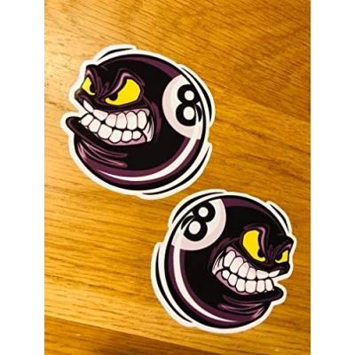 Image of 8 Ball Pool Sticker Car Decal Tuning Billiard Eightball V8 Se38
