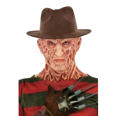 Image of MIMIKRY Freddy Krueger Fedora Hat A Nightmare On Elmstreet Horror Halloween Killer