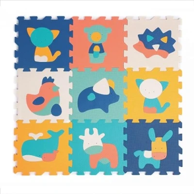 Image of Ludi Play mat with animals (9 pcs) LU10023