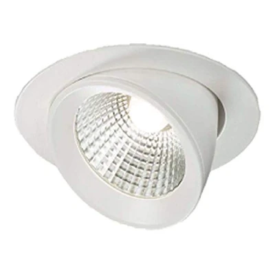 Image of KnightsBridge 230V 15W Round LED Recessed Adjustable Downlight