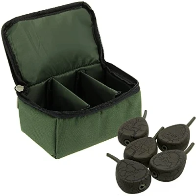 Image of DNA Leisure NGT Weights Bag Tackle Padded Pouch for Accessories Luggage Sinkers with 5x (2.5)