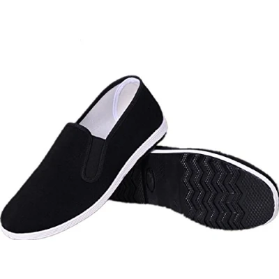 Image of Chinese Traditional Old Beijing Shoes Kung Fu Tai Chi Rubber Sole Unisex Black (5.5 UK 245mm)