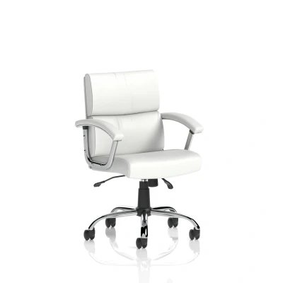 Image of Desire Medium Executive Chair White With Arms