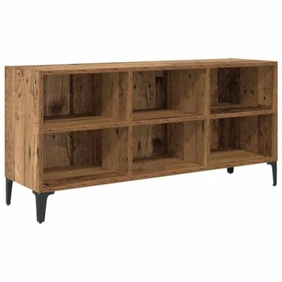 Image of vidaXL Old Wood TV Stand Engineered wood, Metal Medium Storage