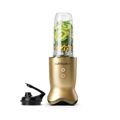 Image of nutribullet Ultra 1200W Personal Blender Gold with Rapid Extractor Blade, 900ml Cup, To Go Lid &amp; Guide Quiet Yet Powerful Single Serve Illuminated Interface 2 Blending Options